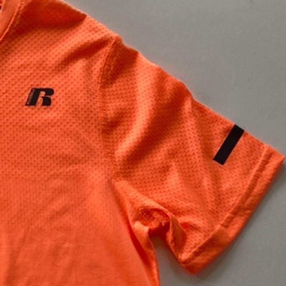 Russell Dri Power Short Sleeve Tee in Bright Orange - Picture 3 of 7